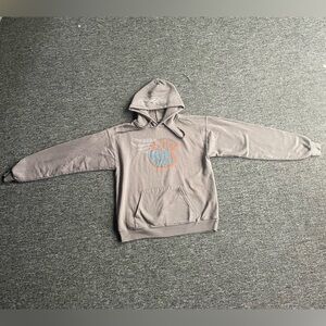 Hanes Gray Moto Enthusiast Revzilla Graphic Hooded Sweatshirt Casual Comfort